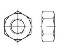 TOOLCRAFT TO-5449941 Écrou hexagonal M4 DIN 934 laiton 100 pc(s)