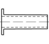 TOOLCRAFT TO-5454252 Rivet creux 5 mm cuivre 100 pc(s)