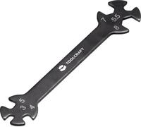 TOOLCRAFT TO-5693100 Clé polygonale double Ouverture de clé (métrique) 3 - 8 mm