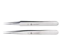Toolcraft Jeu de pinces brucelles TO-5861034 2 pièces pointues, très fines 120 mm