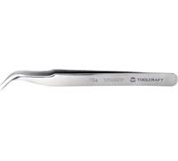 TOOLCRAFT TO-5861037 Pince brucelle de précision 1 pièce 7a SA pointe en forme de faucille, courbée à 55°, ronde, fine 120 mm