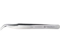 TOOLCRAFT TO-5861037 Pince brucelle de précision 1 pièce 7a SA pointe en forme de faucille, courbée à 55°, ronde, fine 120 mm