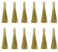 TOOLCRAFT TO-5864076 Pinceau de rechange pour gomme à fibre optique, lot de 12 (fil en laiton), 4 mm Diamètre 4 mm 12 pc(s)