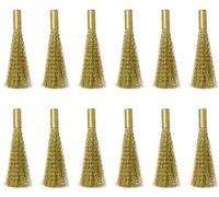 TOOLCRAFT TO-5864076 Pinceau de rechange pour gomme à fibre optique, lot de 12 (fil en laiton), 4 mm Diamètre 4 mm 12 pc(s)