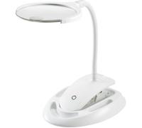 TOOLCRAFT TO-6378552 Lampe loupe LED avec pince de table 60 lm Grossissement=1.75 x, 3 x 110 mm Classe d'efficacité énergétique