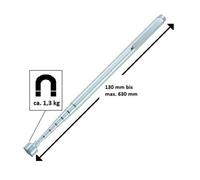TOOLCRAFT TO-6541704 Cric magnétique extensible en forme de stylo 130 - 630 mm, force de levage 1,3 kg Levier magnétique