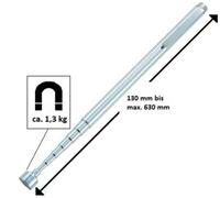 TOOLCRAFT TO-6541704 Cric magnétique extensible en forme de stylo 130 - 630 mm, force de levage 1,3 kg Levier magnétique