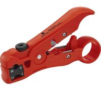 TOOLCRAFT TO-6609318 HSK-4132 Pince à dénuder adapté pour câbles coaxiaux, câbles ronds
