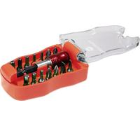 TOOLCRAFT TO-6623460 Jeu d'embouts 15 pièces cruciforme Phillips, vis Pozidriv, 6 pans intérieurs, 6 pans intérieurs (TX)