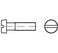 TOOLCRAFT TO-6852771 Vis à tête cylindrique M4 6 mm plat DIN 84 laiton 200 pc(s)