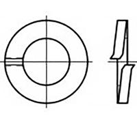 TOOLCRAFT TO-6854190 Rondelle Grower Ø intérieur: 6 mm DIN 127 acier inoxydable V4A A4 100 pc(s)