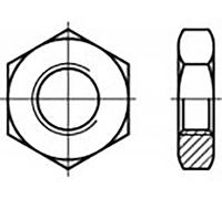 TOOLCRAFT TO-6854775 Écrou hexagonal M4 DIN 439 acier 1000 pc(s)