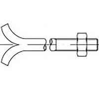 TOOLCRAFT TO-6855276 Boulon dancrage M10 130 mm DIN 529 acier galvanisé 25 pc(s)