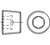 TOOLCRAFT TO-6855789 Vis de fermeture M38 6 pans intérieurs DIN 906 acier 10 pc(s)