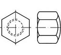 TOOLCRAFT TO-6857397 Écrou borgne hexagonal M6 DIN 917 acier galvanisé 100 pc(s)