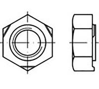 TOOLCRAFT TO-6857448 Écrou hexagonal à souder M6 DIN 929 acier 1000 pc(s)