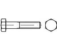 TOOLCRAFT TO-6857625 Vis hexagonale M16 190 mm 6 pans extérieurs DIN 931 acier revêtu de lamelles de zinc 25 pc(s)