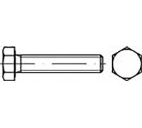 TOOLCRAFT TO-6858987 Vis hexagonale M8 12 mm 6 pans extérieurs DIN 933 acier revêtu de lamelles de zinc 200 pc(s)