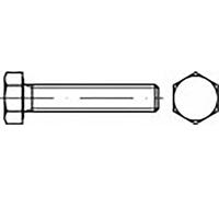 TOOLCRAFT TO-6859398 Vis hexagonale M20 120 mm 6 pans extérieurs DIN 933 acier revêtu de lamelles de zinc 25 pc(s)