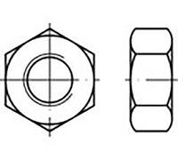 TOOLCRAFT TO-6861090 Écrou hexagonal M2.5 DIN 934 acier inoxydable V2A A2 100 pc(s)