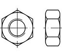 TOOLCRAFT TO-6861105 Écrou hexagonal M6 DIN 934 acier inoxydable V2A A2 100 pc(s)