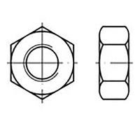 Toolcraft - To-6861126 écrou Hexagonal M2.5 Din 934 Acier Inoxydable V4a A4 100 Pc(s)