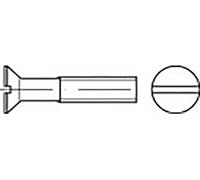 TOOLCRAFT TO-6862638 Vis à tête fraisée M2 12 mm plat DIN 963 acier inoxydable V4A A4 200 pc(s)