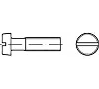 TOOLCRAFT TO-6865464 Vis à tête cylindrique M2 10 mm plat acier inoxydable V4A A4 200 pc(s)