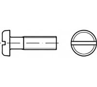 TOOLCRAFT TO-6866568 Vis à tête plate M3 25 mm plat acier galvanisé 200 pc(s)