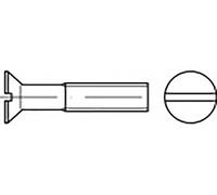 TOOLCRAFT TO-6867648 Vis à tête fraisée M3 6 mm plat acier inoxydable V2A A2 200 pc(s)