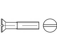 TOOLCRAFT TO-6867843 Vis à tête fraisée M2 10 mm plat acier inoxydable V4A A4 200 pc(s)