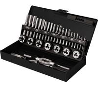 TOOLCRAFT TO-7015521 Kit de taraudage 32 pièces acier M3 x 0.50, M4 x 0.70, M5 x 0.80, M6 x 1, M8 x 1.25, M10 x 1.50