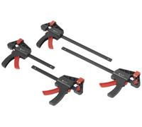 TOOLCRAFT TO-7870761 Serre-joint à une main, lot de 4 (15 cm et 30 cm) Envergure max.:300 mm Longueu