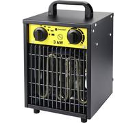 TOOLCRAFT TO-8578335 Radiateur de chantier soufflant 3000 W noir-jaune