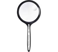 TOOLCRAFT TO-8976468 Loupe à main Grossissement: 2 x, 4 x Lentille: (Ø) 76 mm noir