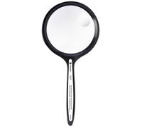 TOOLCRAFT TO-8976468 Loupe à main Grossissement: 2 x, 4 x Lentille: (Ø) 76 mm noir
