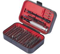 TOOLCRAFT TO-9407052 Jeu dembouts 150 pièces cruciforme Phillips, vis Pozidriv, 6 pans extérieurs, hexagonal, Tri-Wing, TORX® intérieur, clé plate, Triangle,