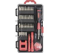 TOOLCRAFT TO-9610683 Set de réparation pour les bricoleurs, pour téléphone portable avec porte-outils 79 pièces