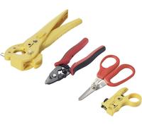 TOOLCRAFT TO-9621810 Outil pour fibre de verre appareil de coupe inclus, dénudeur de câbles inclus 0 à 25 mm