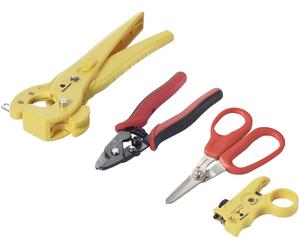 TOOLCRAFT TO-9621810 Outil pour fibre de verre appareil de coupe inclus, dénudeur de câbles inclus 0 à 25 mm