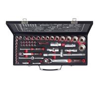 TOOLCRAFT TO-9626409 Jeu de cliquets réversibles 1/4 (6.3 mm), 1/2 (12.5 mm) Longueur44.5 cm