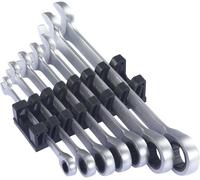 TOOLCRAFT TO-9626412 Jeu de clés à œil simples à cliquet 7 pièces Ouverture de clé (métrique) 8 - 19 mm