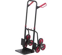 TOOLCRAFT TO-9650166 Diable monte-escalier pliable, réglable en hauteur acier Charge max: 150 kg