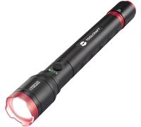 TOOLCRAFT TO-9927687 Lampe portative réglable, taille du point réglable, avec mode stroboscope, avec interface USB batteries Li-ions ou fonctionnement à piles
