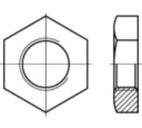 TOOLCRAFT TO-9978165 Écrou héxagonal pour tubes 1 1/2 Zoll DIN 431 acier 10 pc(s)