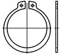 TOOLCRAFT TO-9985233 Circlip DIN 471 Acier à ressort 25 pc(s)
