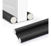 Toolerando Double Boudin | Bouchon de tirage avec Double Joint | Boudin Bas de Porte découpable 95 cm, Noir, 1 pièce