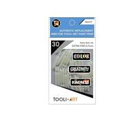 TOOLI-ART 30 Pointes de rechange pour stylos de peinture acrylique à pointe extra fine. Facile à remplacer