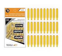 TOOLI-ART Lot de 30 pointes de rechange pour marqueurs acryliques à pointe extra moyenne en fibre de polyester faciles à remplacer.