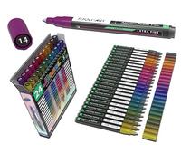 TOOLI-ART Marqueurs de peinture acrylique Couleurs spéciales pour peinture sur roche, toile, tissu, verre, tasses, bois, céramique, plastique, multi-surfaces Non toxique à base d'eau (JEWEL XF)